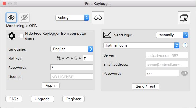 remote install keylogger mac os x